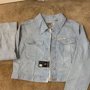 Parasuco Sky Blue Denim Jacket / Pants / Skirt 

3 piece SET